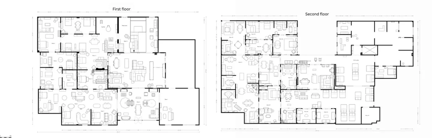 The two-plan digital set covering both sales floors